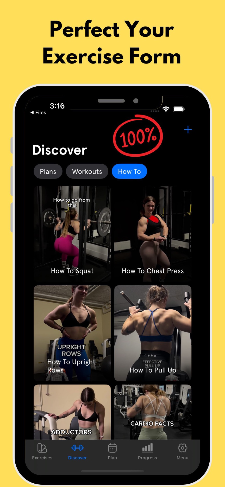 Fitness100 screenshot