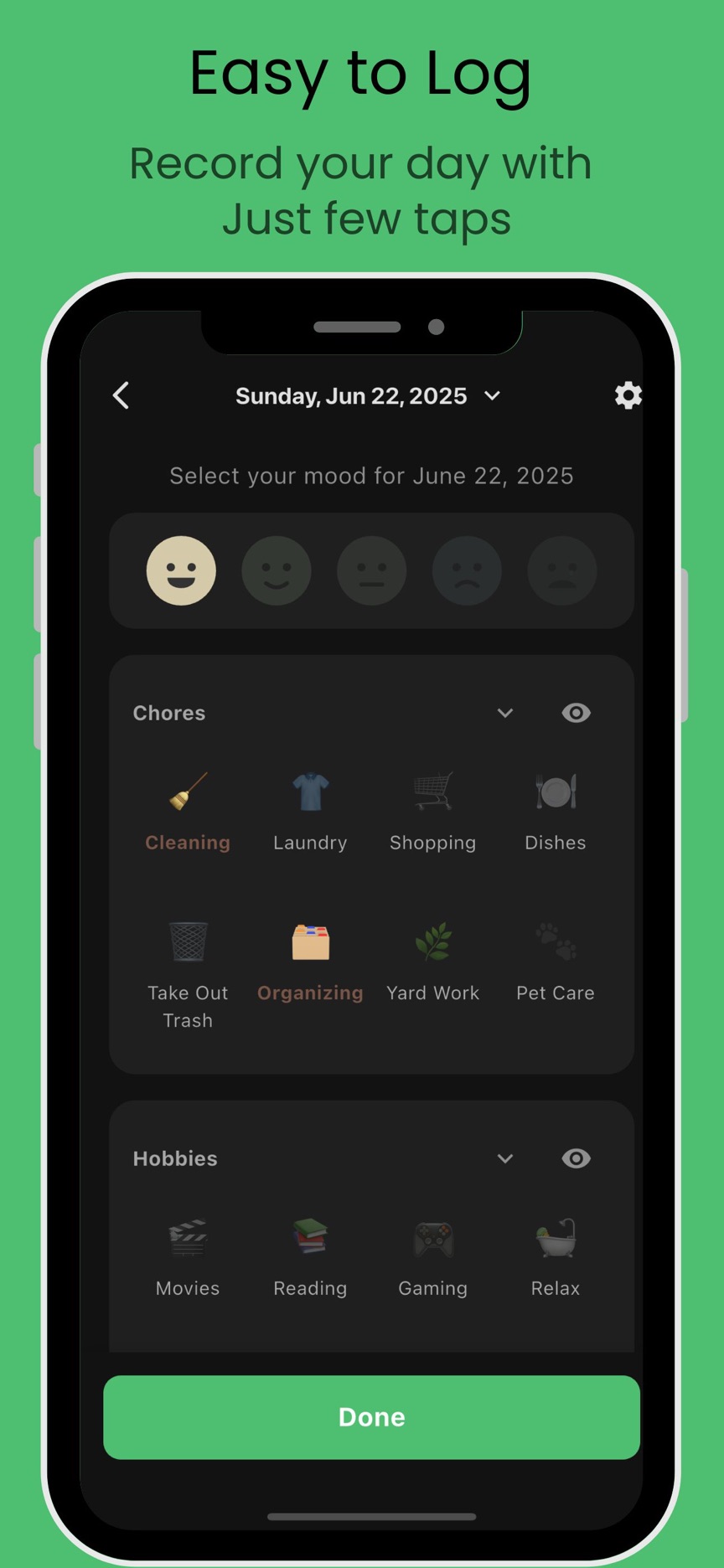 AI Mood Tracker screenshot